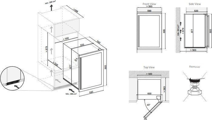 Винный шкаф Dunavox DAB-42.117DSS