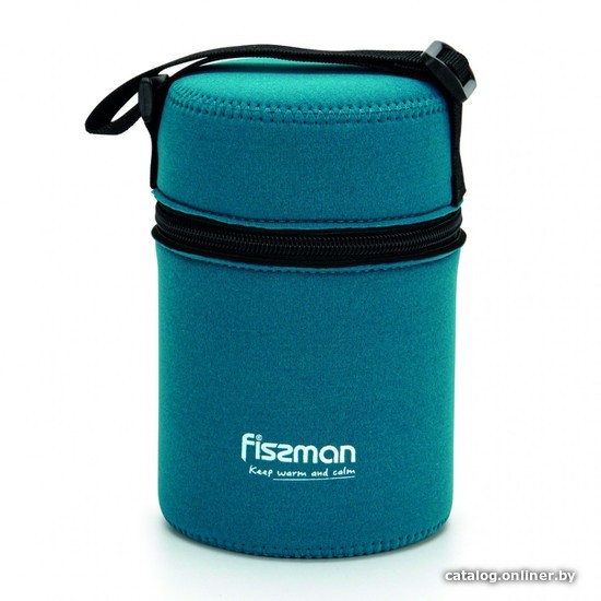 Термос для еды Fissman 9857 900мл (синий чехол)