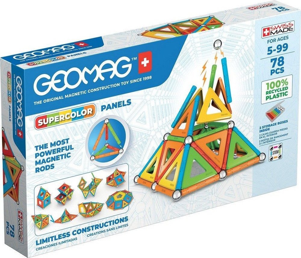 Магнитный конструктор Geomag Многоцвет пластины GM379