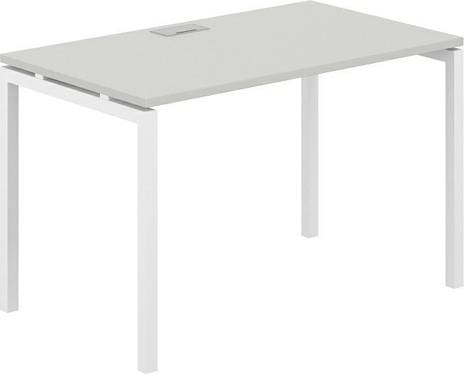 Офисный стол Norden 1200х700х750 SG.204.SH.44.WH (белый/серый бархат)