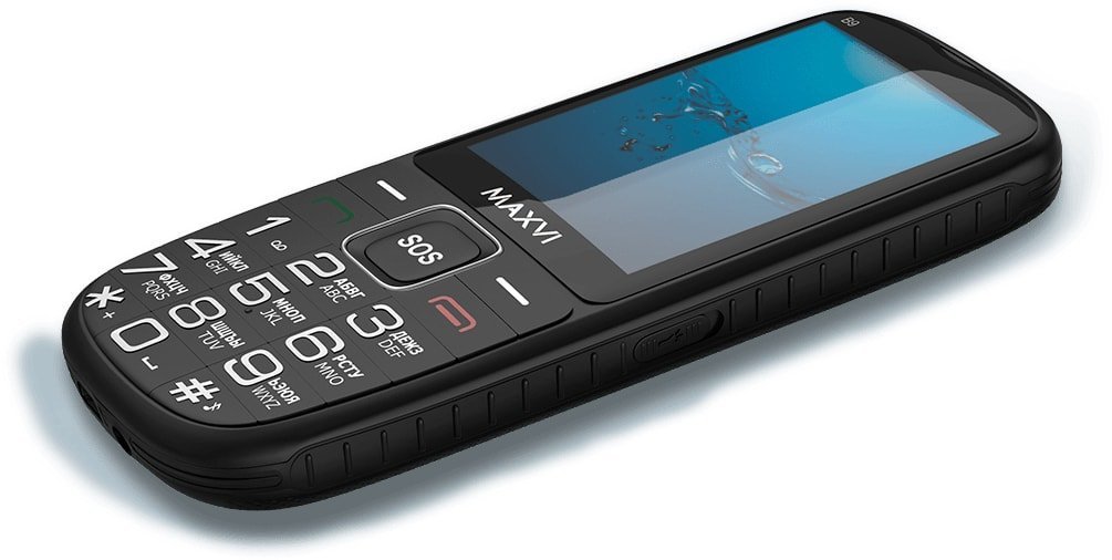 Кнопочный телефон Maxvi B9 (черный)