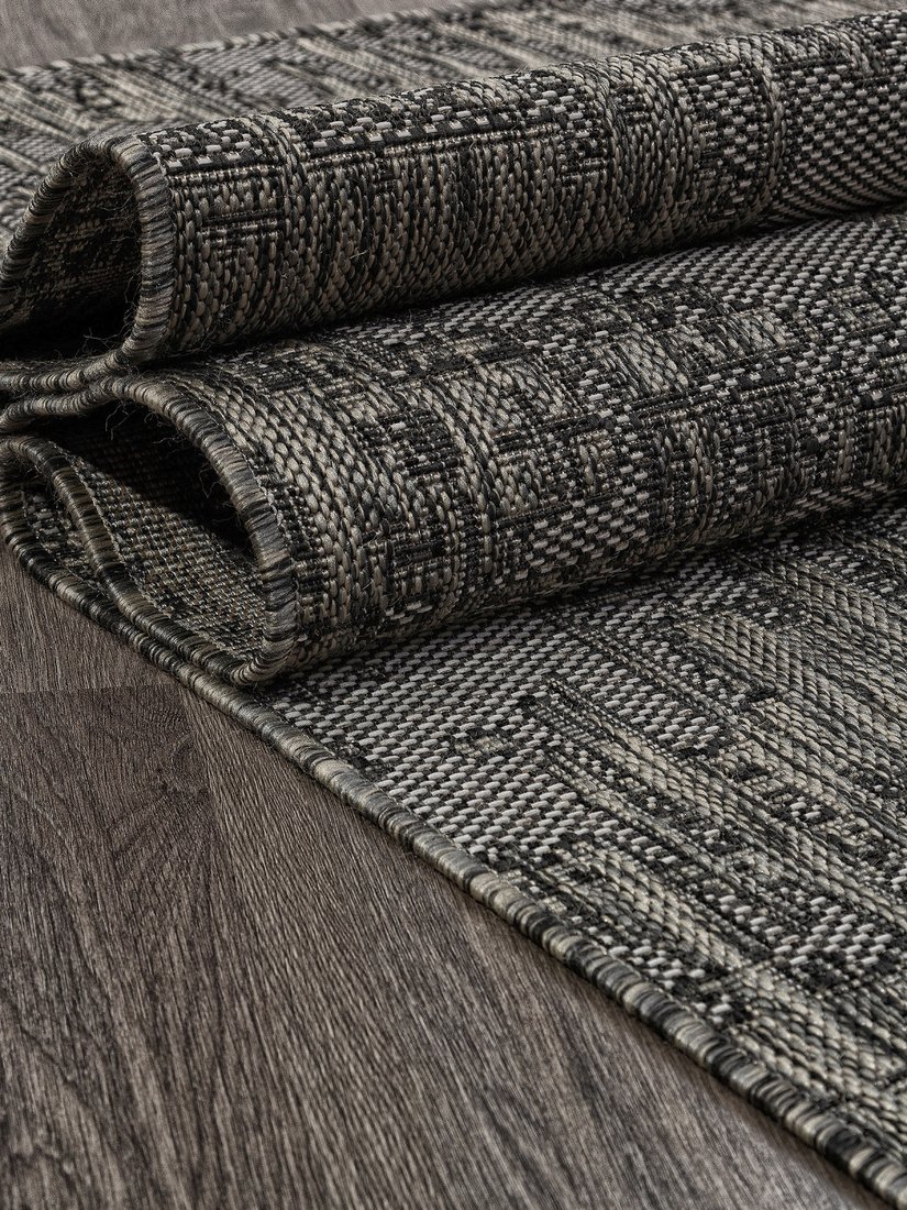 Циновка Merinos Kair S144-STAN-BLACK-GRAY (1.2х1.7)