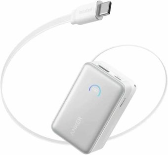 Внешний аккумулятор Anker Nano Power Bank Built-in USB-C A1638 45W 10000mAh (белый)