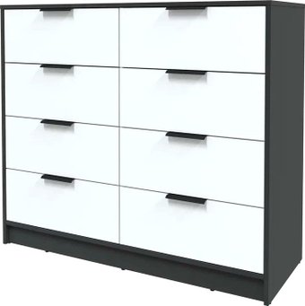 Комод Интерлиния Концепт КТ-К117 (белый платинум/антрацит)