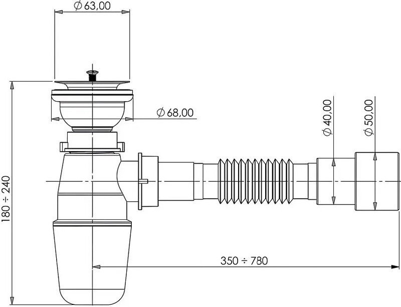 Сифон Bettoserb 125320