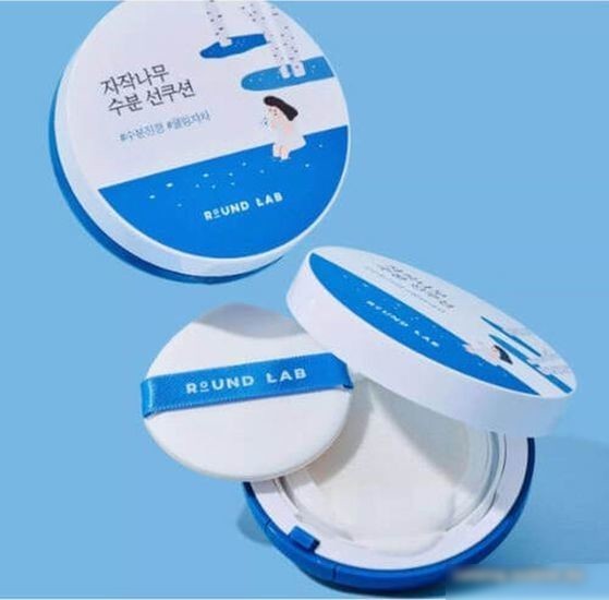 Крем солнцезащитный Round Lab Birch Juice Moisturizing Sun Cushion SPF50+ PA++++ (15 г)