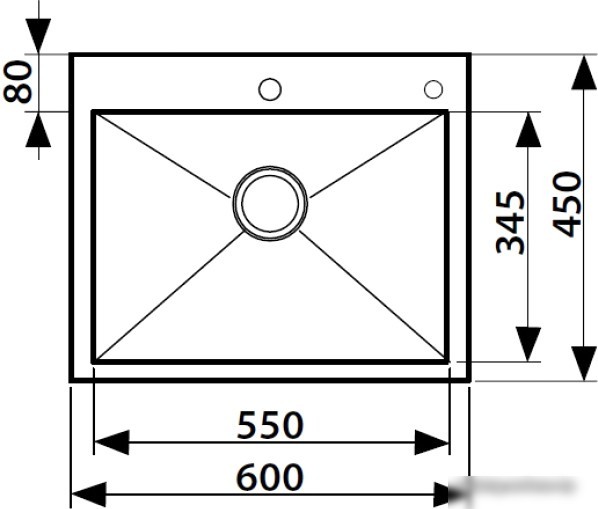 Кухонная мойка Kaiser KSM-6046 (черный)