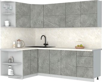 Кухонный модуль Интерлиния Мила Матте 1.5x2.4 А (керамика/керамика/опал светлый)