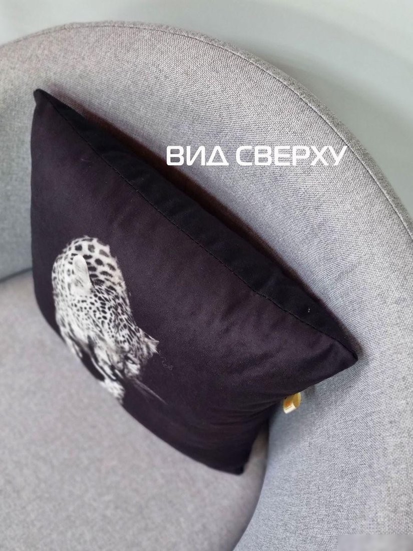 Декоративная подушка Matex Fantasy. Леопард Black 62-677 (черный)