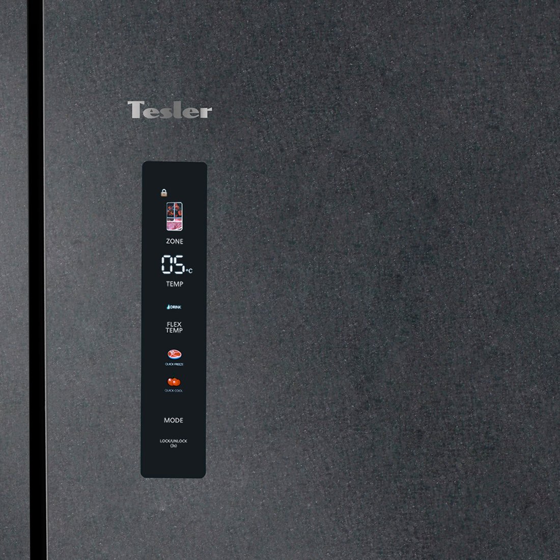 Холодильник Tesler RFD-427BI (серый)