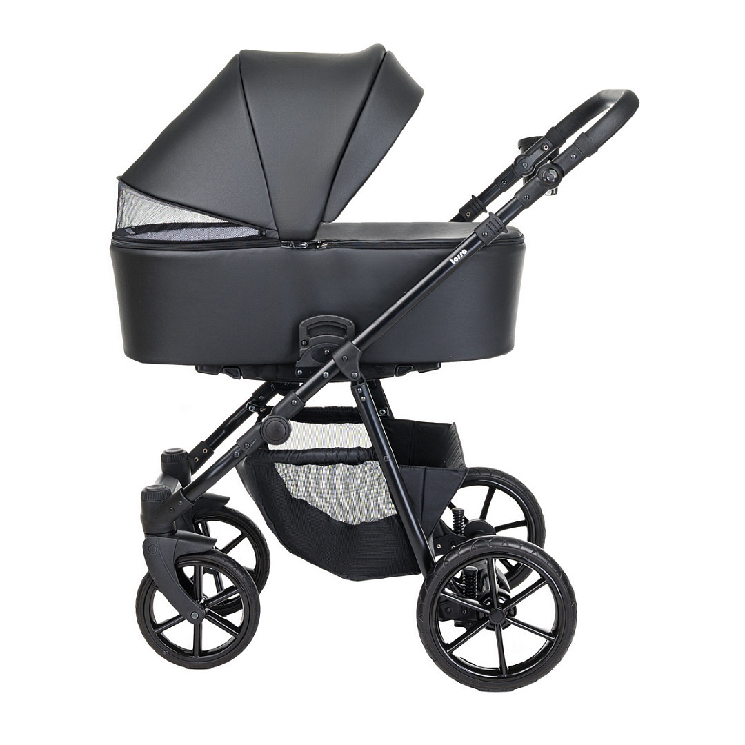 Универсальная коляска Pituso Tossa 2 в 1 (кожа, black)