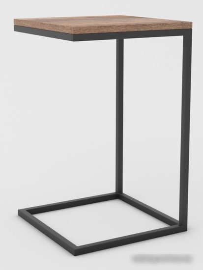 Приставной столик Hype Mebel Лайт 40x40 (черный/дуб галифакс олово) Приставной столик Hype Mebel Лайт 40x40 (черный/дуб галифакс олово)