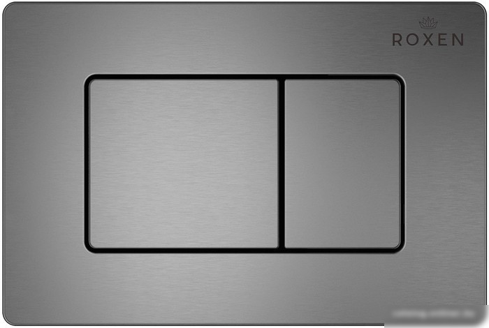 Унитаз подвесной Roxen Porto One Rimless 6 в 1 StounFix Slim 618703 (оружейная сталь/металл)