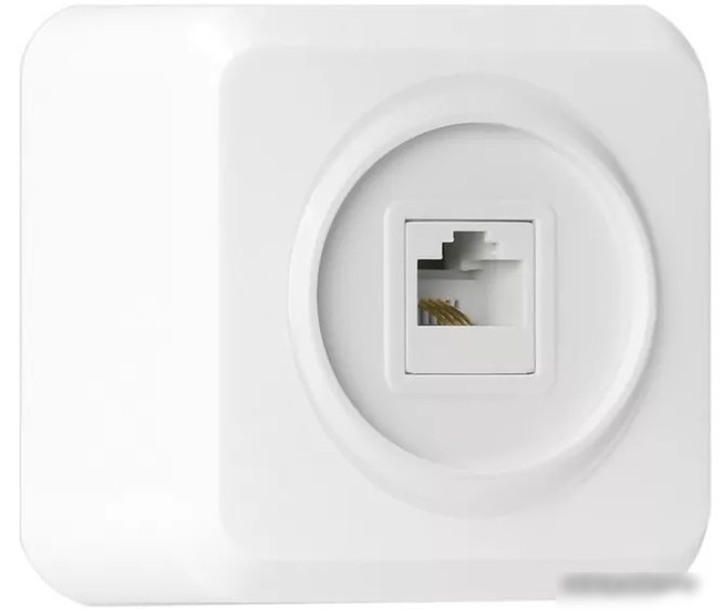 Розетка телефонная SmartBuy Юпитер SBE-03w-S1-PH