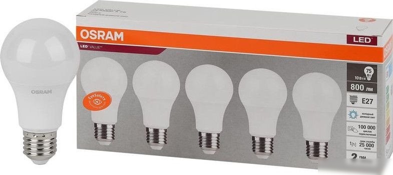 Светодиодная лампочка Osram LED Value 4058075577770 (5 шт)