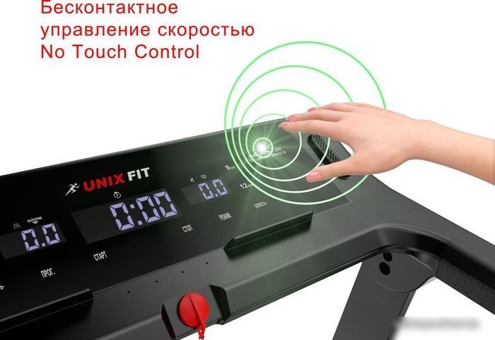 Электрическая беговая дорожка Unixfit Hi-tech F2 (dark storm)
