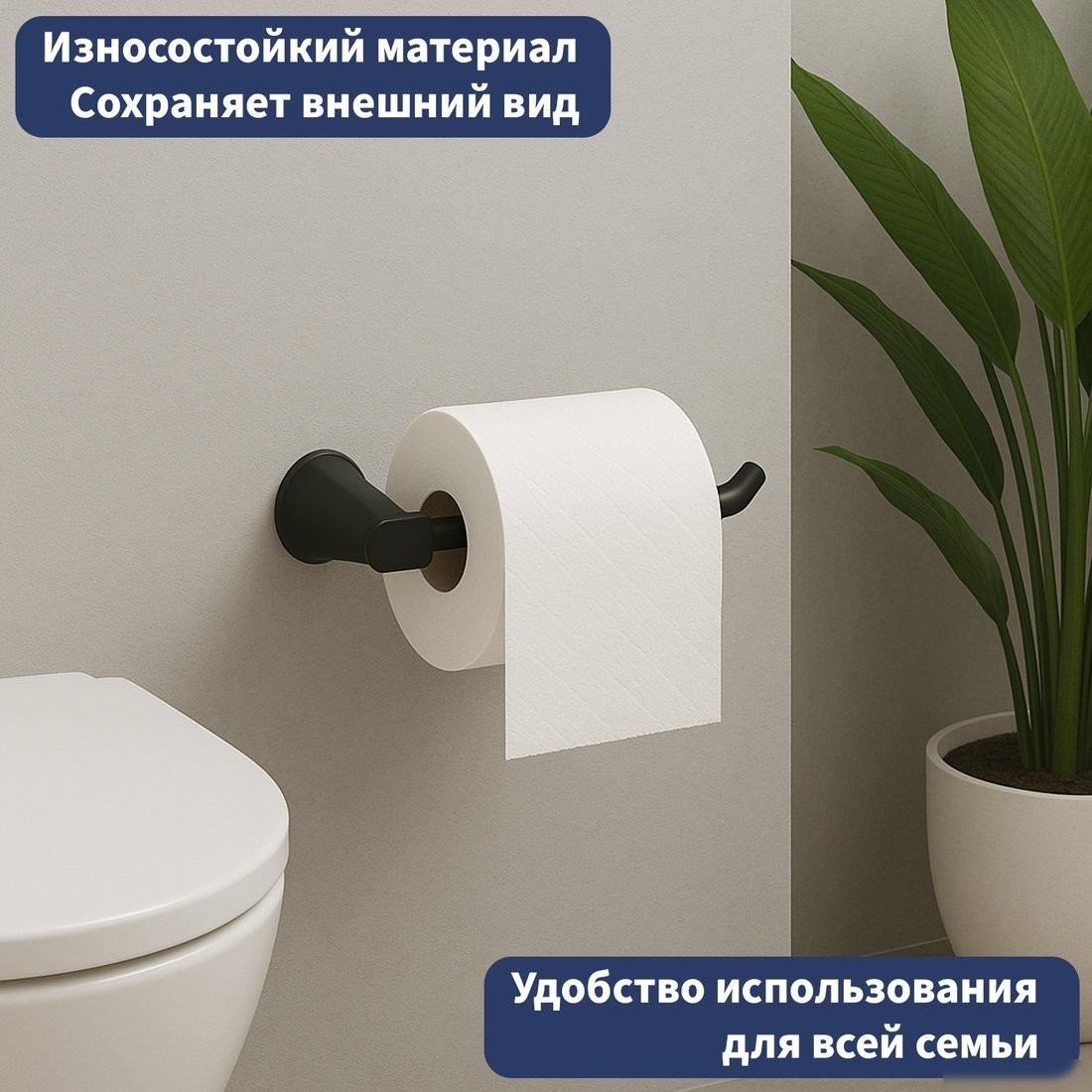 Держатель для туалетной бумаги Lauter 21TS3500 (Matt Black)