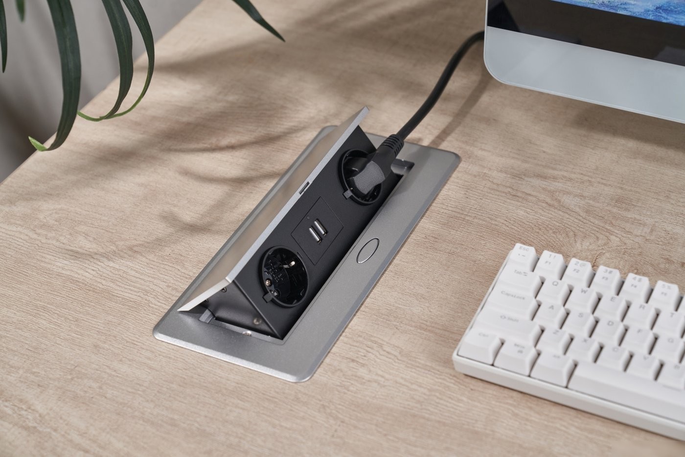 Сетевой фильтр CACTUS CS-SOCKET-EU/USBA-GY