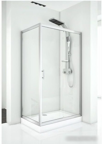 Душевой уголок Aquanet Alfa 160x90 NAA1131 (хром/прозрачное стекло)