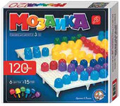 Настольная игра Десятое королевство Детская мозаика пластмассовая 120 элементов [00965]