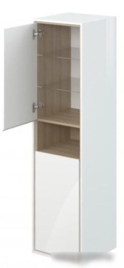 Мебель для ванных комнат Cersanit Шкаф-полупенал Louna SP-SL-LOU/Wh