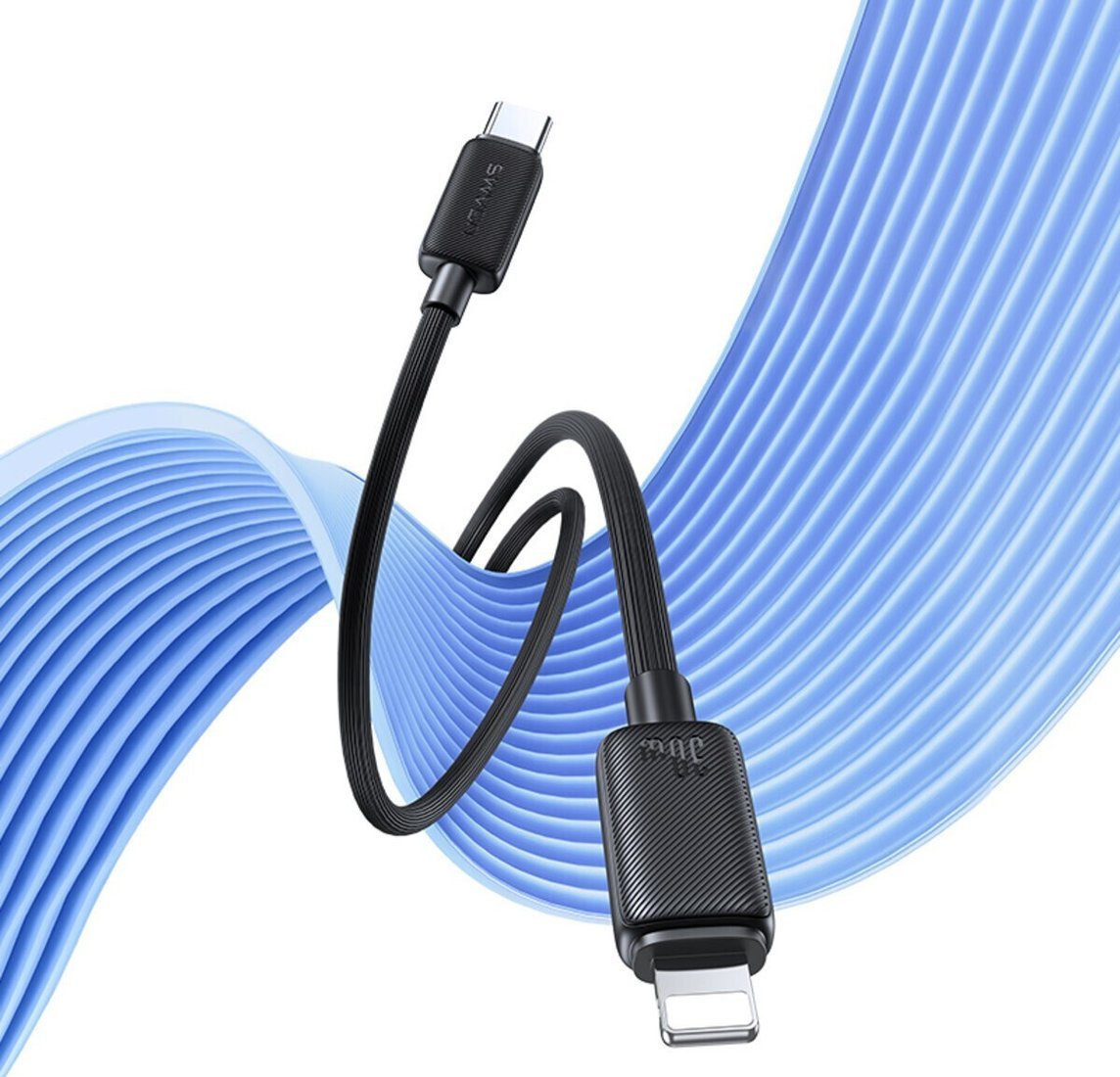 Кабель Usams US-SJ692 USB Type-C - Lightning (1 м, черный)