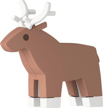 Магнитный конструктор Halftoys Animal Олень HAS010