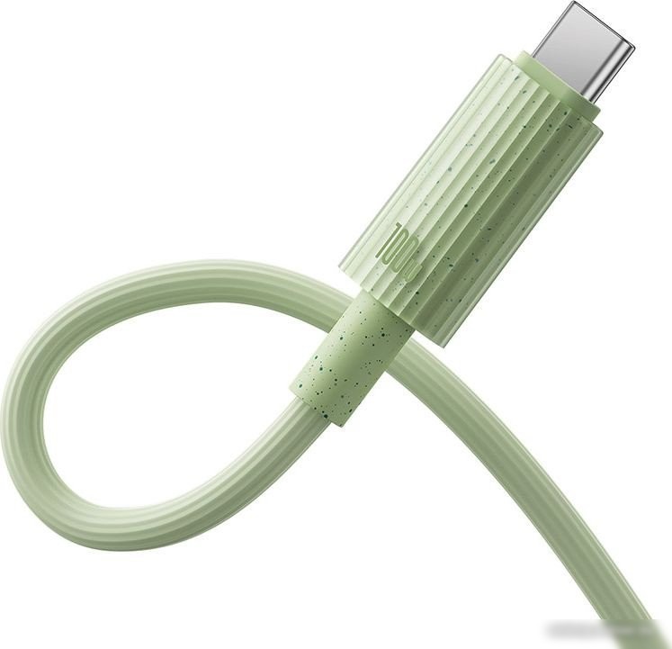 Кабель Baseus Habitat Series Fast Charging Cable 100W USB Type-C - USB Type-C (2 м, зеленый)