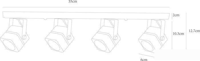 Спот Arte Lamp Misam A1315PL-4BK