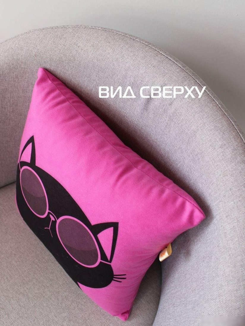 Декоративная подушка Matex Meow. Claws 37-965 (фуксия/иссиня-черный)