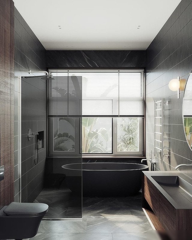 Душевая стенка MaybahGlass 99x195 MGD-1355-4у (графитовое стекло/хром глянцевый)