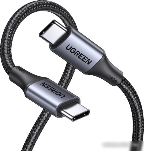 Кабель Ugreen US535 15311 USB Type-C - USB Type-C (1 м, черный)