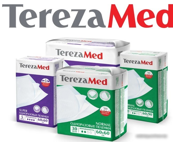 Пеленки Tereza Med Впитывающие Normal 60x90 (30 шт)