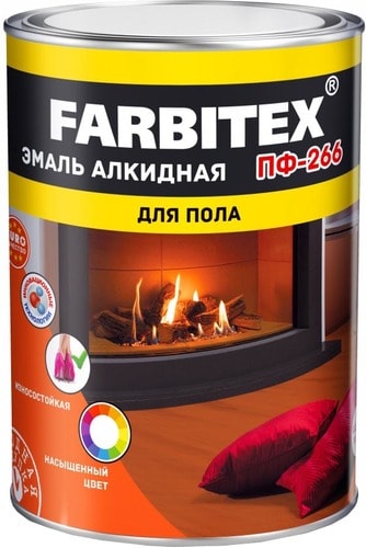 Эмаль Farbitex ПФ-266 5 кг (желто-коричневый)