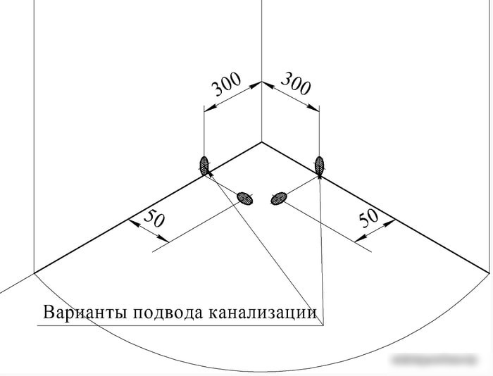 Душевой поддон Radomir 93x93 1-11-0-0-0-001