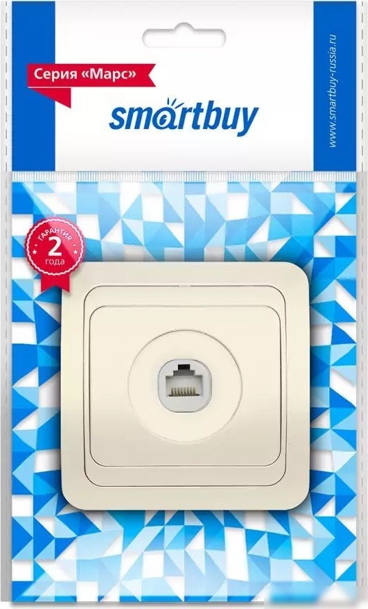 Розетка компьютерная SmartBuy SBE-02i-S1-RJ