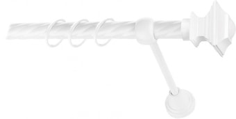 Lm Decor Верди (белый глянец, гладкая, 2.8м 25мм, 1 ряд)
