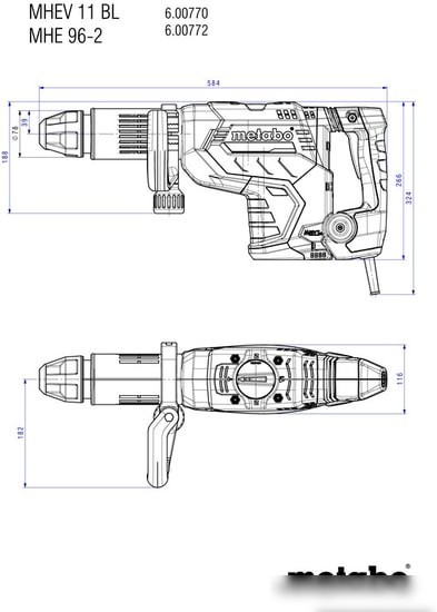 Отбойный молоток Metabo MHEV 11 BL 600770500
