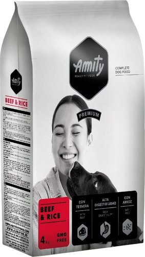 Сухой корм для собак Amity Premium Beef & Rice говядина с рисом 4 кг