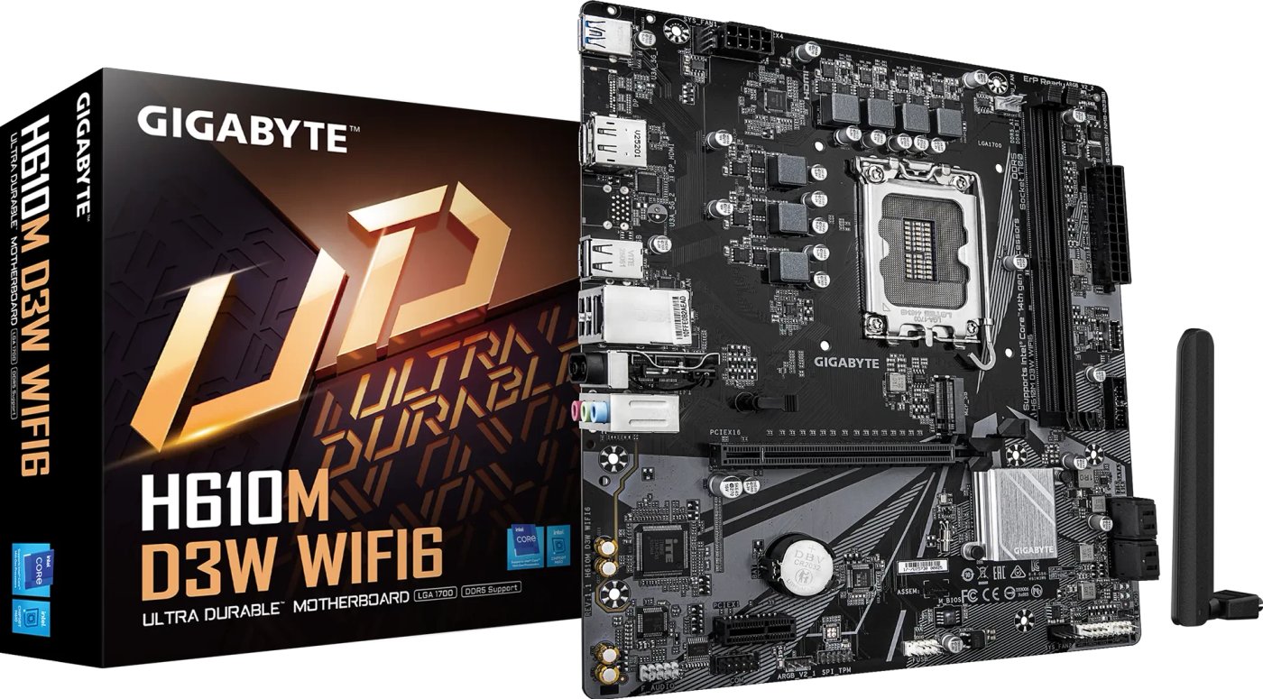 Материнская плата Gigabyte H610M D3W WiFi6 (rev. 1.1)