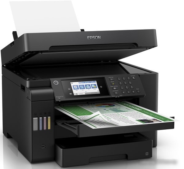 МФУ Epson L15150 (ресурс стартовых контейнеров 7500/6000, контейнер 008)