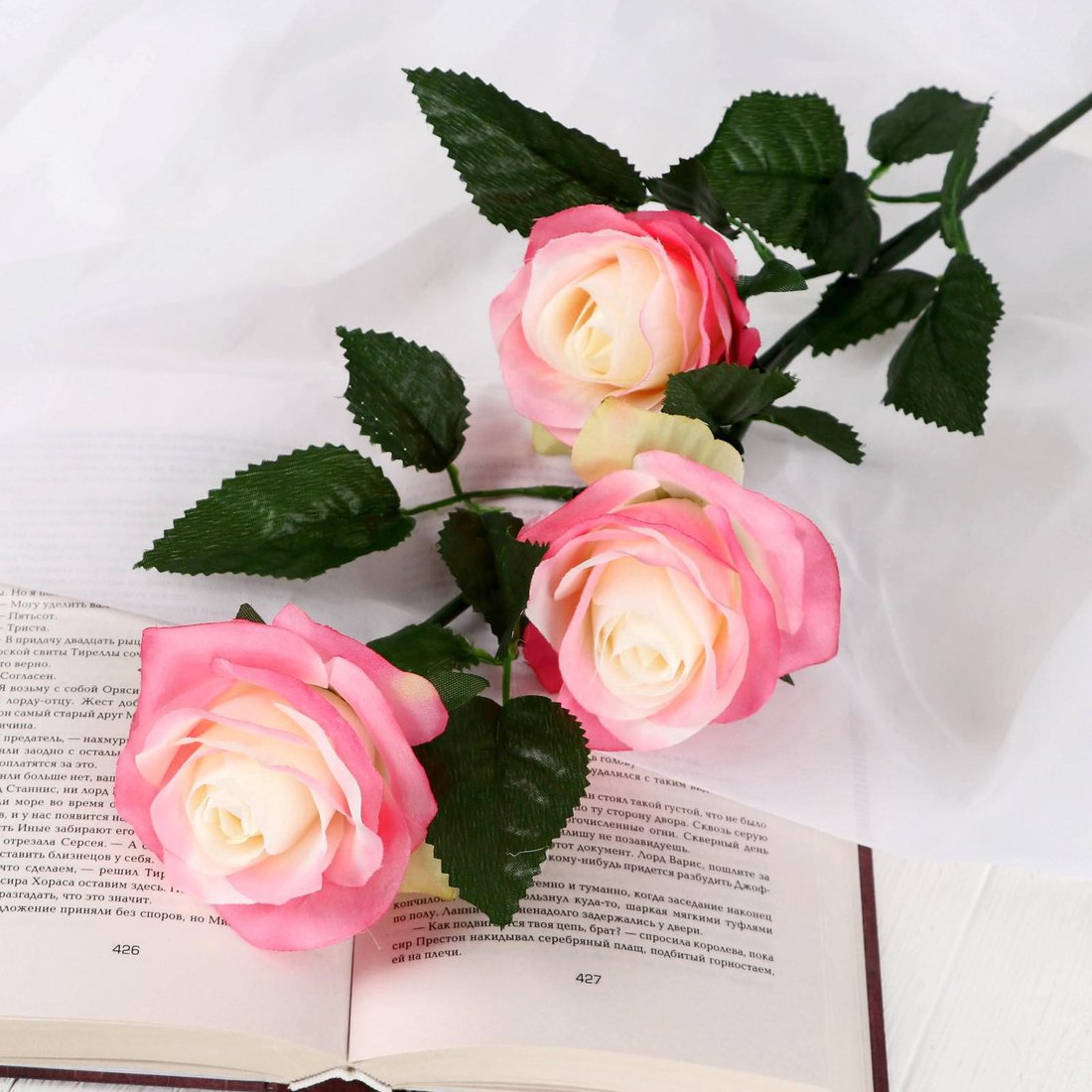 Искусственный цветок Poetry in flowers Роза Жанна 2578228