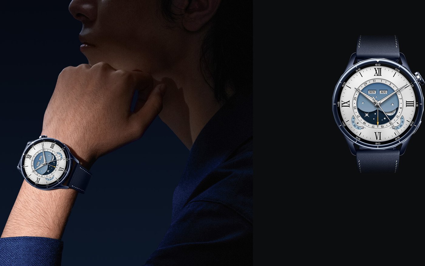 Умные часы Xiaomi Watch S5 46 мм (керамический синий, международная версия)