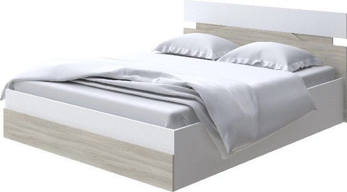 Кровать PROxSON Milton с ПМ 120x200 (белый/ясень шимо светлый)