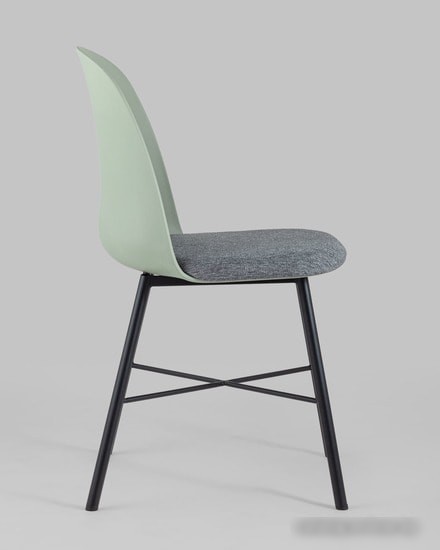 Стул Stool Group Shell (серо-зеленый)