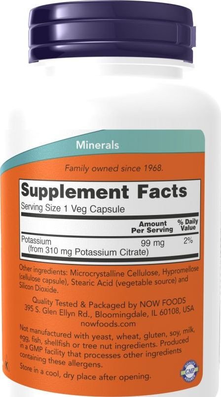 БАД Now Foods Potassium Citrate 99 мг (180 капсул)