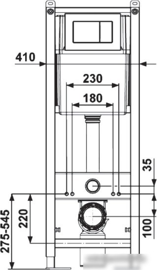 Инсталляция для унитаза Berges Wasserhaus Atom 040331 (хром)