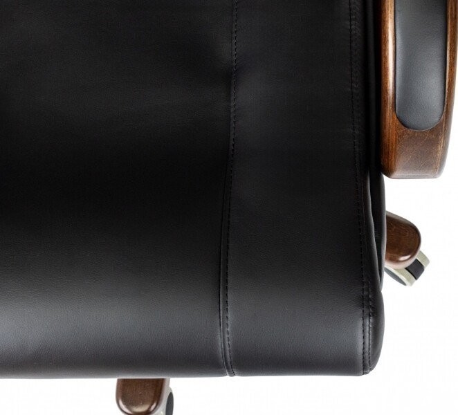 Офисное кресло Бюрократ T-9933Walnut (черный, экокожа)