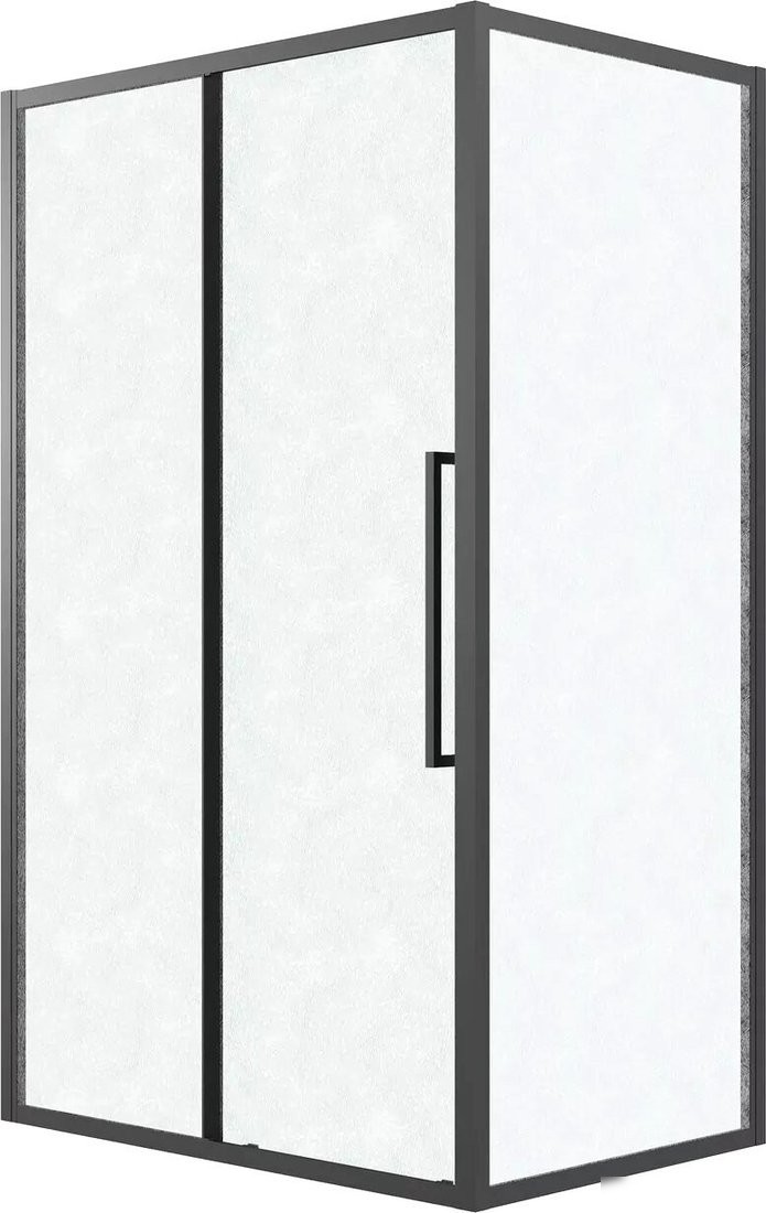 Душевая стенка Grossman Cosmo 100х195 200.K33.02.100.21.02 (черный матовый/стекло шиншилла)