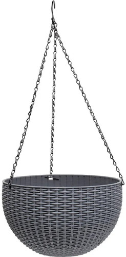 Кашпо Botanica Rattan (26x16 см, серый)